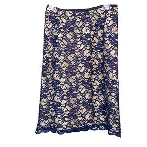 Ruth blue lace skirt size 2 women
